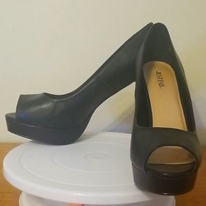 Just Fab Open Toe High Heels
